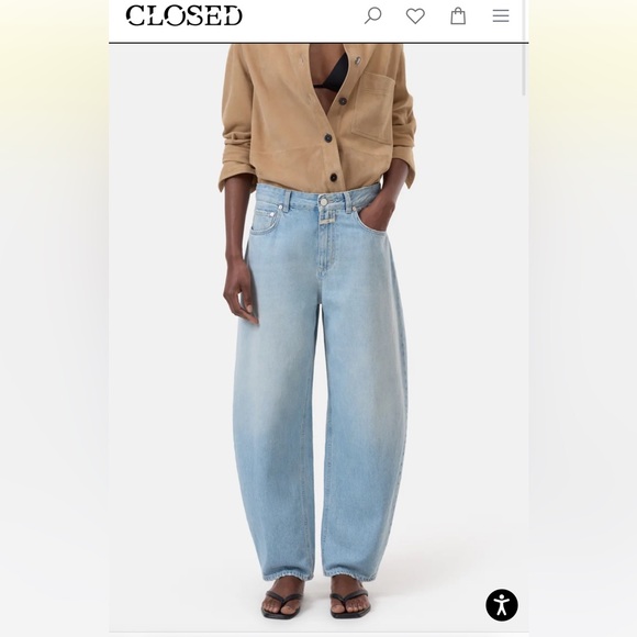 NWOT CLOSED Denim - Barrel Jeans - Jazzie in Light Blue - Size 23 - Picture 2 of 15